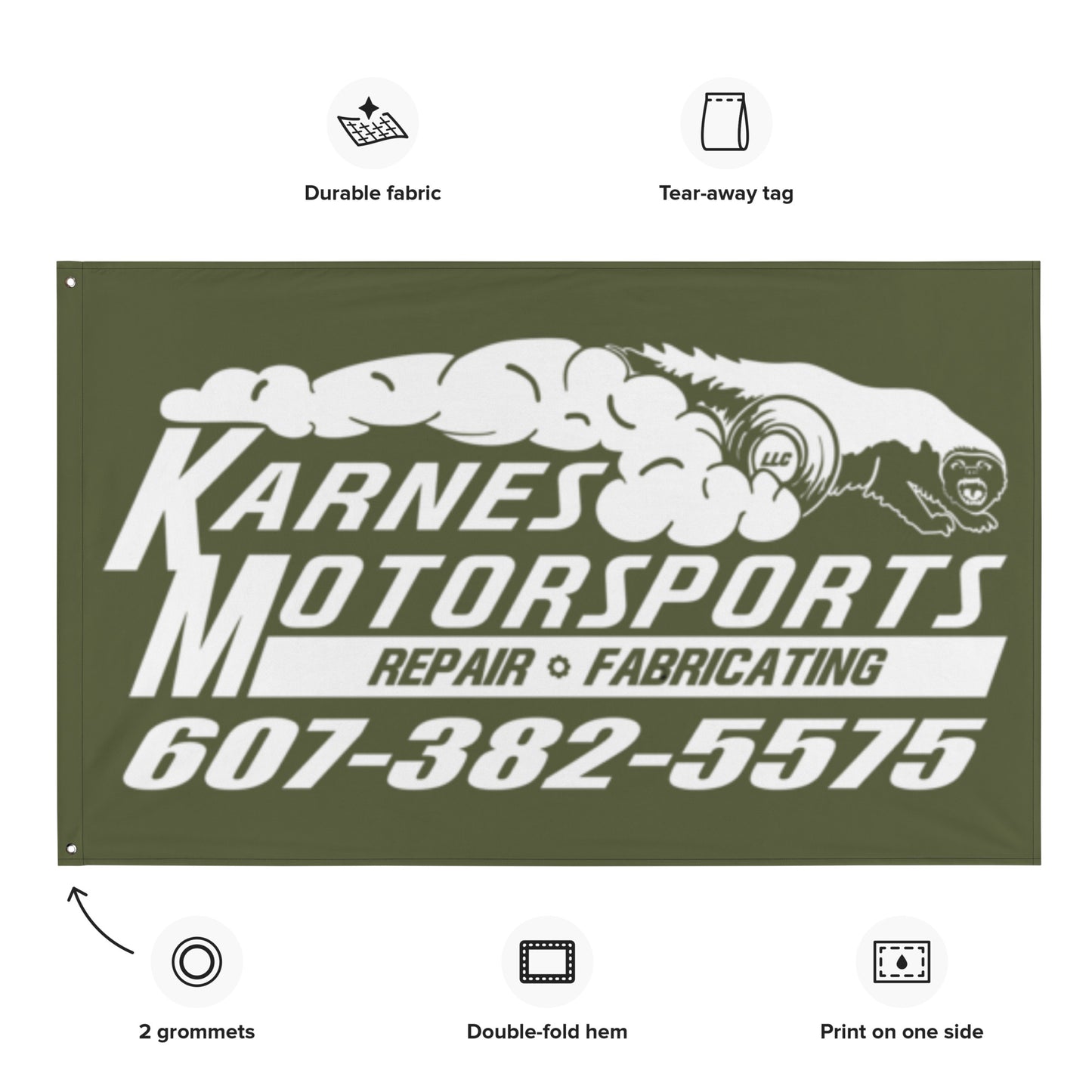 Karnes Motorsports Wall Flag